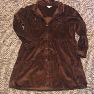 American Eagle Brown Corduroy Dress
